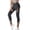 Gray, variant on Women's High Waisted Mesh Panel Leggings Stretchy Workout Yoga Pants Athletic Tights