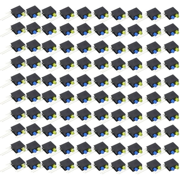 Luz LED con soporte, 100 piezas Soporte de luz LED Soporte de luz LED Pantalla de luz LED Claridad notable