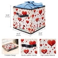 thumbnail image 3 of LOVE Large Capacity Foldable Storage Box Basket with Handle for Clothes Storage - 10.8"x10.5"x10.6, 3 of 6