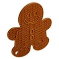 thumbnail image 1 of Holiday Time Silicone Trivet, Gingerbread Cookie Shaped, Brown, 1 of 9