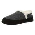 thumbnail image 2 of Acorn A10153 Women's Moc Ragg Wool Slipper, Dark Charcoal Heather - Small, 2 of 12