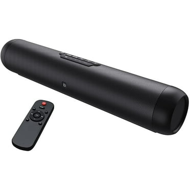 DOSS Sound Bar for TV with Dual Subwoofers, HD 3D Stereo Speaker and Midrange Drivers, Wired & Wireless Bluetooth 5.0, Three Sound Modes, Muti-Connections, Remote Control, Speaker for TV