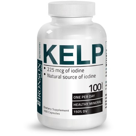 Bronson Kelp with Iodine, 100 Capsules (Best Form Of Iodine)