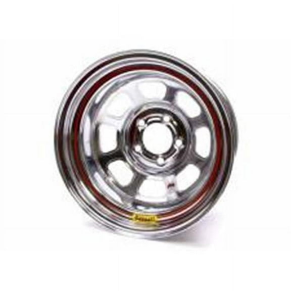 Bassett 58D54IC 4 in. Back Spacing IMCA D-Hole Wheel - Chrome