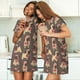thumbnail image 4 of Easygdp Cut Pug Camisón de manga corta para mujer, informal, estampado, 4 of 6