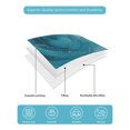 thumbnail image 5 of Marble Teal Blue King Size Down Alternative Comforter,Lightweight Comforter Quilt Bedding Set with Pillow Shams Modern Rose Floral Ink Art Silver Lines All Seasons Bed Comforter Duvet Insert 96"x106", 5 of 7