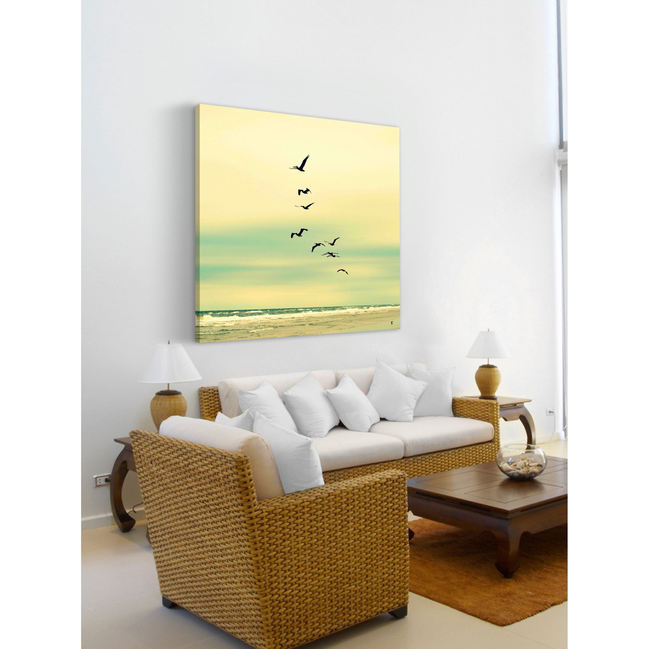 "Across the Endless Sea" Painting Print on Wrapped Canvas