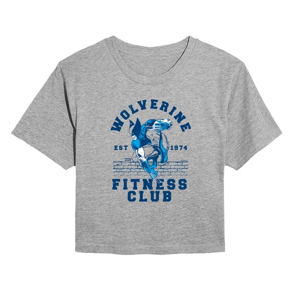 Wolverine - Fitness Club - Juniors Cropped Graphic T-Shirt