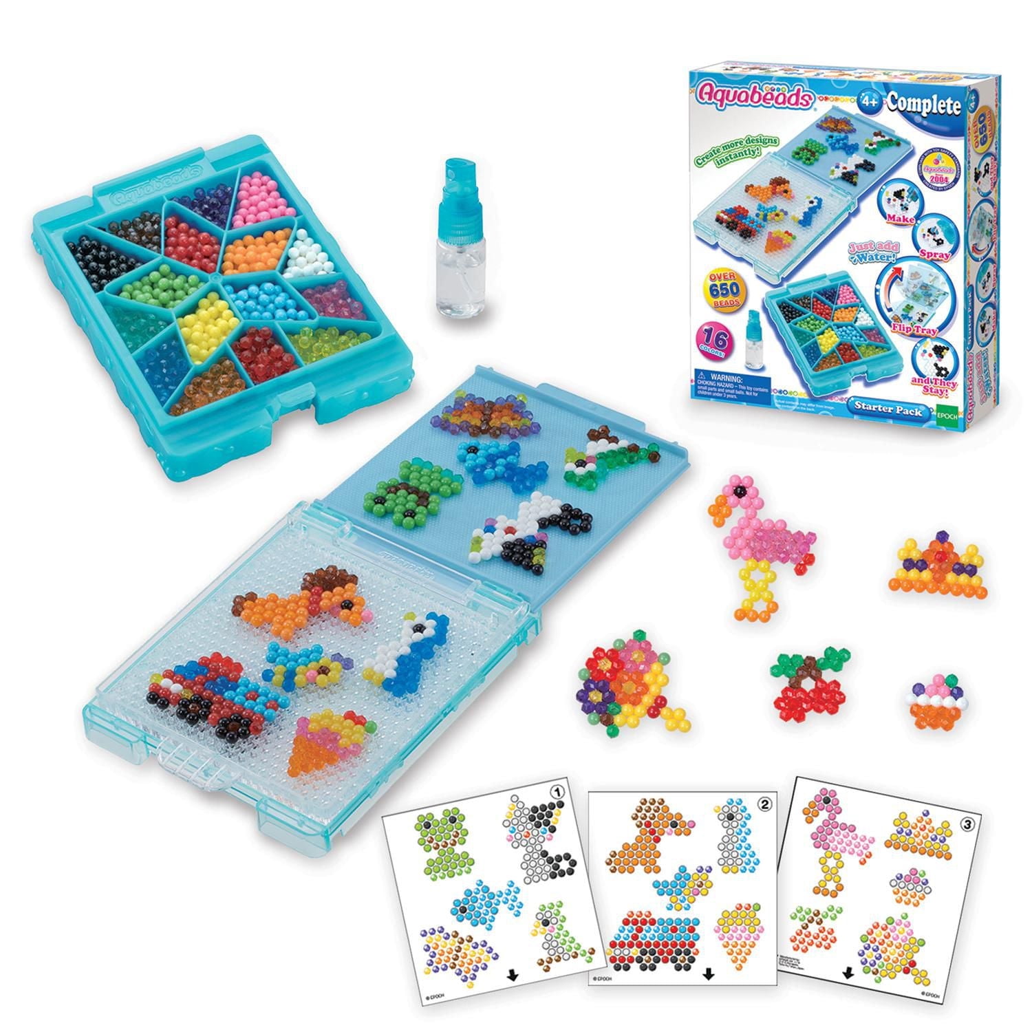 Aquabeads Starter Pack Complete Arts & Crafts Bead Kit for Children - over 650 Beads