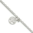 thumbnail image 1 of Solid 925 Sterling Silver 2-strand Tree 7.5in Bracelet - with Secure Lobster Lock Clasp 7.5", 1 of 3