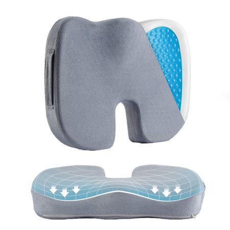 Kadell Memory Foam Office Car Chair Cushion Car Seat Pillow Coccyx Orthopedic Pain Relief With Soft Outer Layer