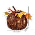 thumbnail image 2 of Rattan Lighted Pumpkin Fall Decorations,Thanksgiving Large Light-Up Rattan Pumpkin Lanterns for Indoor Outdoor Halloween Thanksgiving Decor Porch, 2 of 6