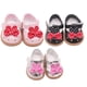 thumbnail image 4 of 2x 1 par de de de material cuero en miniatura hechos de material cuero sintético PU para niñas de 18 pulgadas perfke Zapatos de muñeca Bowknot, 4 of 7