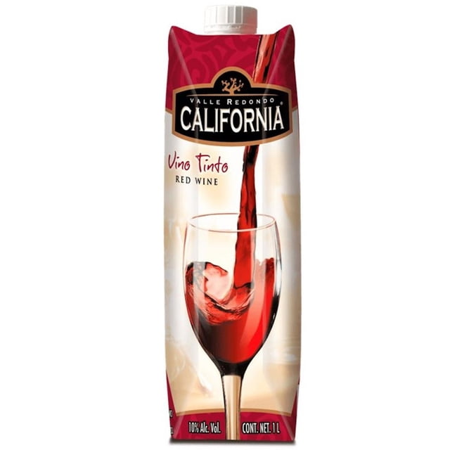 Pack de 12 Vino Tinto California Tetrapack de 1l California Tetrapack 1l