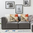 thumbnail image 2 of nygtbtfer Orange Happy Autumn Fall Y'all Decorative Throw Pillow Cover Case Home Living Room Bed Sofa Car Linen Square White, 2 of 7