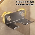 thumbnail image 4 of Wall Mounted Hair Dryer Holder, Non Perforated Hair Dryer Storage Rack Bathroom Wall Mounted Bracket for Home Hotel, 4 of 6