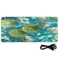 thumbnail image 2 of Wobogo Lemon White Flower Heated Mouse Pad Extra-Large Desk Mat With 3 Heating Levels and 3-hour Auto Shut-Off Protection Ideal for Computer Keyboards Home Office Hand-warming Essential 31.5in × 13in, 2 of 9