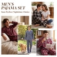 thumbnail image 6 of Vulcanodon Men's 100% Cotton Flannel Pajama Sets, Soft Plaid PJS Long Sleeve Sleepwear 2 Piece Button Down Lounge Set（Burgundy Brown Plaid,Large）, 6 of 6