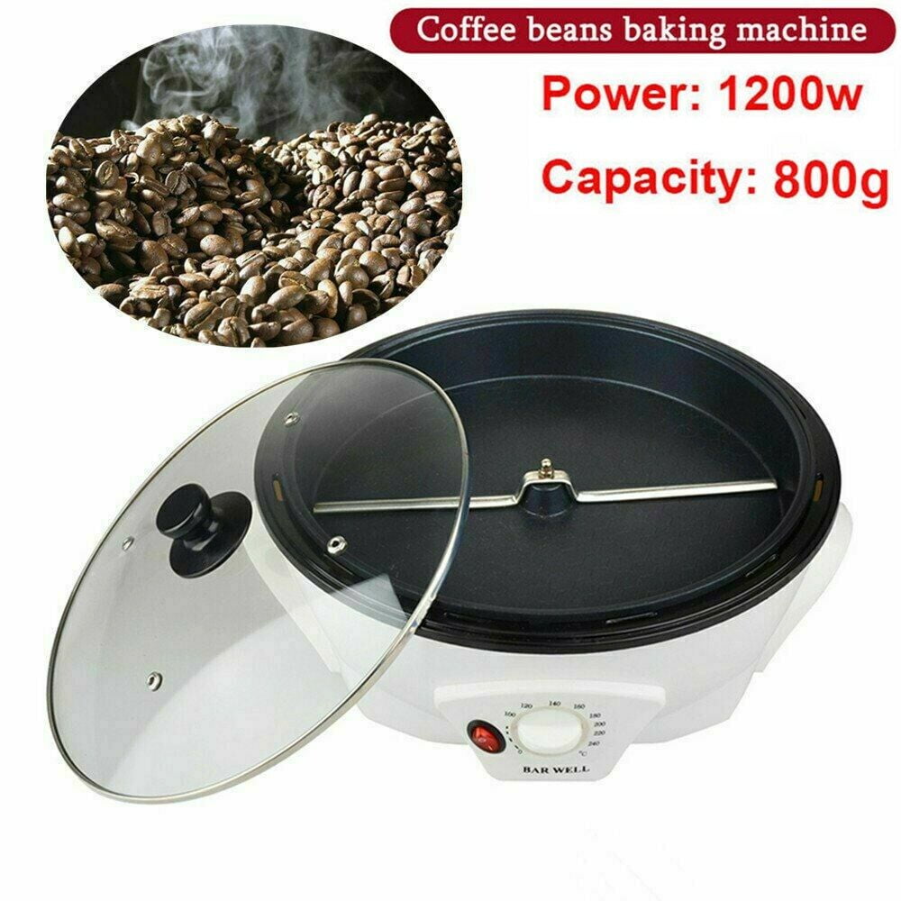 Manual Coffee Beans Roasting Machine DIY Stainless Steel Rollers Baking Machine with Handle for Home Office Hotel 1Pc 