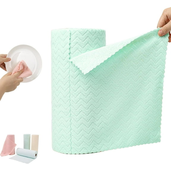 Microfiber Cleaning Cloths Roll, 30-Pack Microfiber Cleaning Cloths Roll, Ultra-Absorbent & Fast-Drying for Cars, Wash Cloth, Kitchen Clean