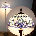 thumbnail image 5 of Tiffany Floor Lamp Base Only, For 16-24 Inch Stained Glass Lampshade Height 62 Inch Bronze Finished Resin Base Antique Standing Lighting Werfactory Lamps For Living Room Bedroom Coffee Bar Table Gift, 5 of 10