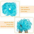 thumbnail image 4 of Pony Tail Hair Extension Bun Big Wave Curls Hairpiece Wrap Chignon Scrunchie Synthetic Hair for Women, 4 of 8