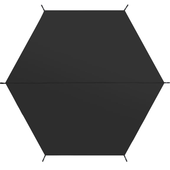 12 x 12 FT Hexagonal Tent Footprint with Storage Bag, Heavy‑Duty Waterproof Tent Floor Tarp, Anti‑Tear Ground Shelter Mat, Protective Tent Pad for Outdoor Camping, Hiking, Backpacking & Picnic