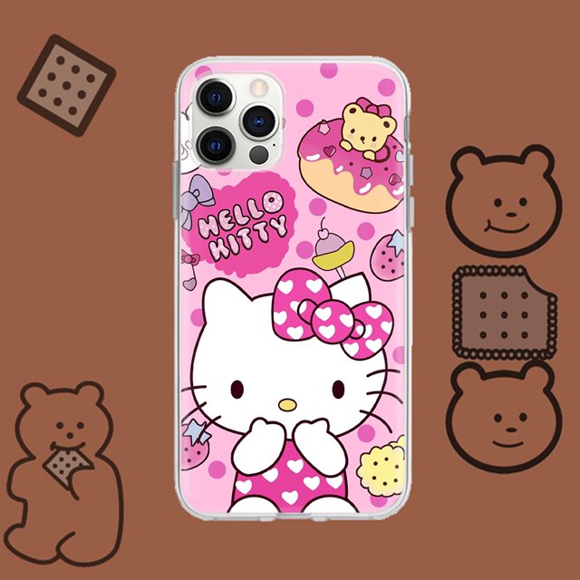 66JOT Lovely Kawaii Kitty Diseño Gráfico Suave Transparente Funda Compatible Con Tecno Camon 18 18T 18P Premier Anti-Caída Absorción De Golpes Cubierta