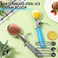 thumbnail image 3 of Ikoopy 2Pcs Ice Cream Scoop Stainless Steel Cookie Scoops Set Rustproof Cupcake Measuring Scoop Comfortable Grip Portion Scoop Set Easy to Clean Cupcake Scoop for Ice Cream, 3 of 10