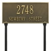 Personalized Whitehall Products Hartford 2-Line Standard Lawn Plaque in Antique Brass