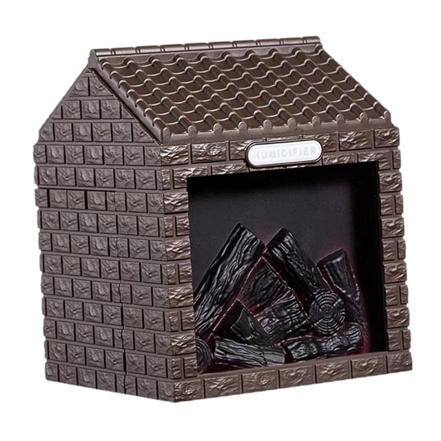 Humidificador de con luz nocturna, elegante decoración, versátil humidificador de frío, tanque de agua de 200 ml para escritorio en casa, Café
