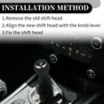 thumbnail image 4 of Unique Bargains 5 Speed Manual Shift Knob - Stick Shifter Lever Knob - for Toyota Yaris 05-10 Faux Leather Black - 1 Pc, 4 of 6