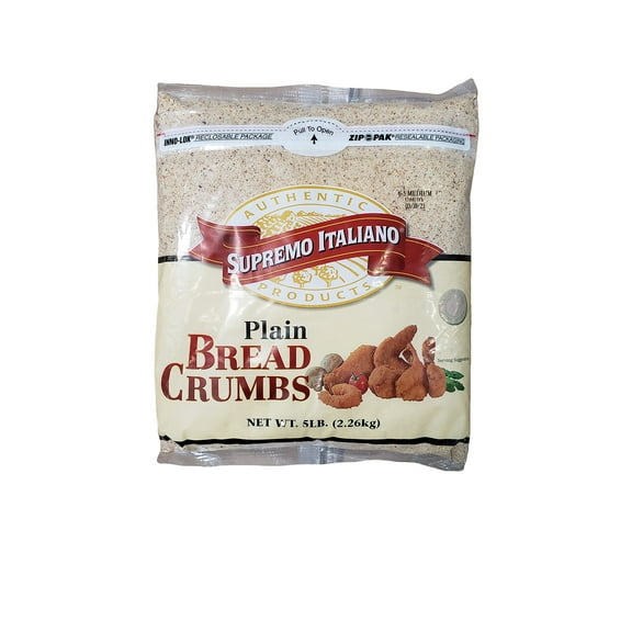 Supremo Italiano Plain Bread Crumbs Plain 5 lbs.