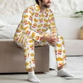 thumbnail image 7 of Disketp Hot Dog for Pajamas Set Long Sleeve Sleepwear Mens Button Down Nightwear Pj Sets-Small, 7 of 7