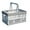White L, variant on Foldable PP Storage Baskets with Handles, Collapsible Crate for Storage Stacking Folding Storage Basket for Kitchen, Bathroom, Shopping (19L)