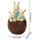 thumbnail image 5 of Pascua Chocolate Cáscara De Huevo Pareja Familia Conejito Ornamento Primavera Pascua Decoraciones Resina Conejito Decoraciones Figuritas Artesanías Vogacara FN007190-03, 5 of 6