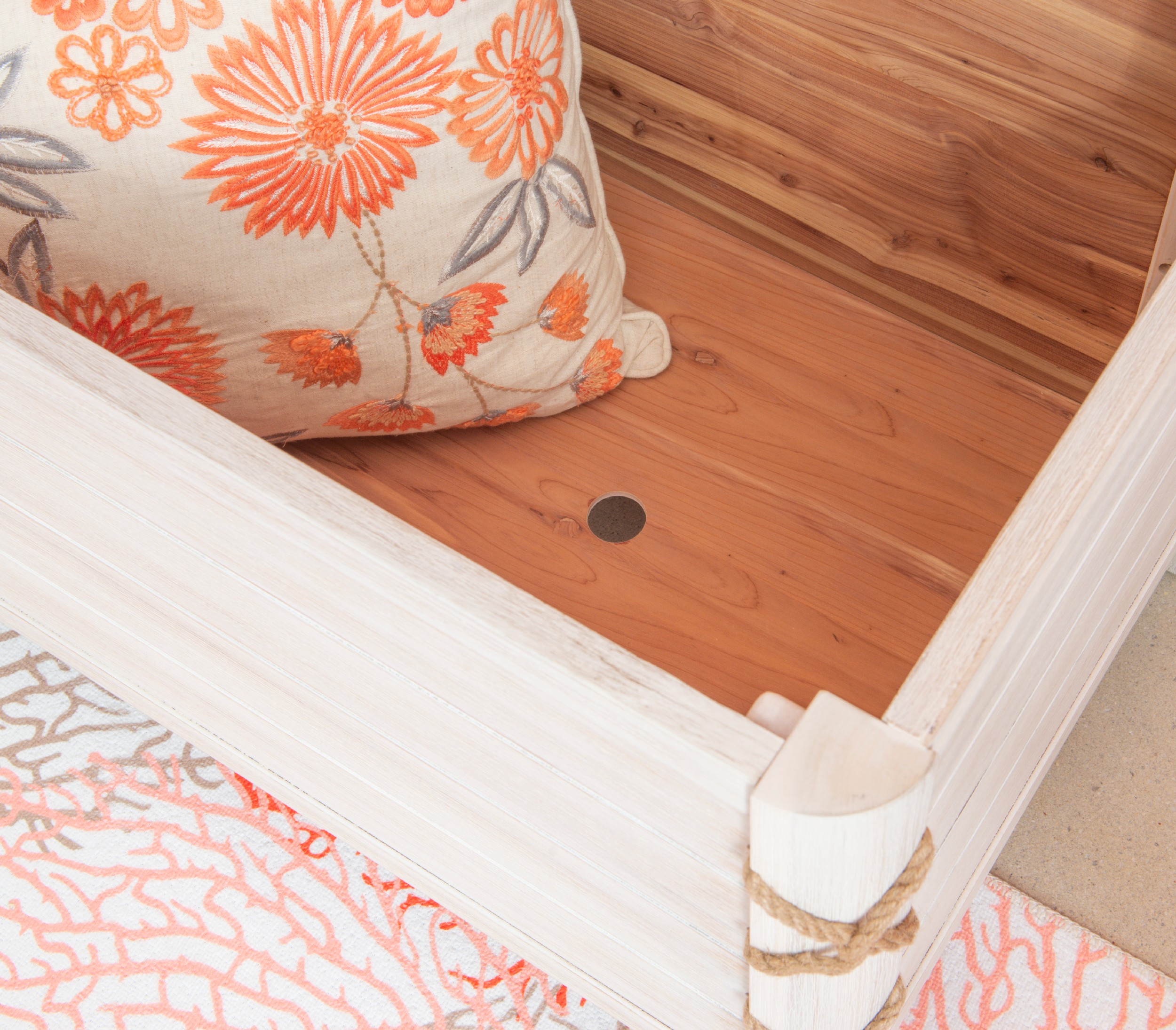 Powell Harrow Cedar Chest, Whitewash
