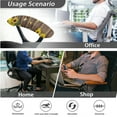 thumbnail image 7 of SCRAWLGOD Office Chair Slipcover with Arm Rest Covers Stretchable Cozy Desk Chair Seat Cover Scratch Resistant Gaming Chair Protector, 4 Pieces, Sunflower Wood Grain Moth, 7 of 7