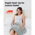 thumbnail image 3 of immtree Weighted Heating Pad for Deeper Pain Relief, 7lbs XXXL Size(29x24) with Fast Heat Technology, Heated Blankets for Adults, Relief for Back and Shou, 3 of 6