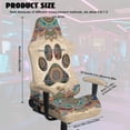 thumbnail image 2 of Whosucclay Boho Mandala Dog Paw Print 4 Pcs Gaming Chair Cover with 2 Pcs Armrest Slipcover, Stretchable Elastic Fit Cat Scratch Proof Gaming Chair Seat Cover Decor for Home, Studio, 2 of 8