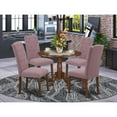 thumbnail image 4 of East West Furniture Dining Room Set Mahogany, DLCE5-MAH-10, 4 of 4