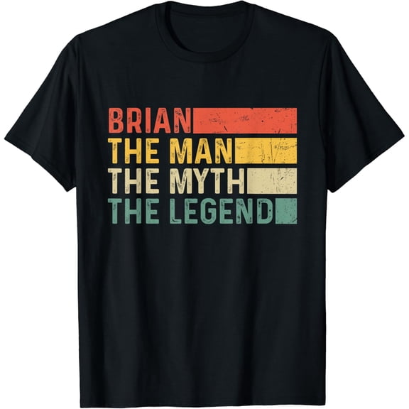 Brian The Man The Myth The Legend Vintage Gift for Brian T-Shirt