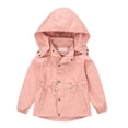 thumbnail image 2 of LYHao Kids Trench Coat For Boys And Girls Long Raincoat With Hood Autumn Windbreaker Casual Outerwear Jacket Boys Jacket Coats,Sizes 5-6 Years, 2 of 7