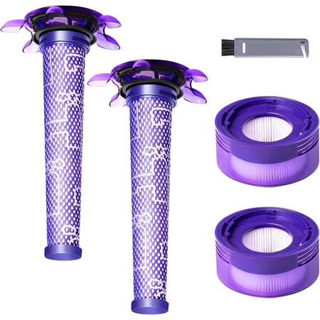 Vacuum Cleaner Filter Replacement Kit Compatible with Dy*son ™ V7, V8 Animal, V8 Absolute and SV10 Cordless Vacuum Cleaners, Replaces Part # 965661-01 and 967478-01 (V8 Slim 4P)