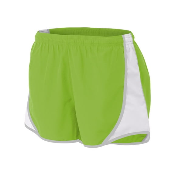 A4 3" Speed Short For Women in Lime White | NW5341