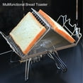 thumbnail image 3 of Grille-pain de Cuisinière Extérieure, Grille-Pain de Cuisinière de Camping Résistant aux Hautes Températures Multifonctionnel en Acier Inoxydable Robuste pour Barbecues, 3 of 7