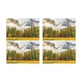 thumbnail image 2 of MKHERT Landscape Yosemite National Park Valley at Cloudy Autumn Morning Placemats Table Mats for Dining Room Kitchen Table Decoration 12x18 inch,Set of 4, 2 of 4