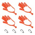 thumbnail image 1 of Uxcell Golf Gloves Stretcher,Plastic Keeper Support Rack Holder Dryer Hanger Frame with Hanging Hooks Orange, 1 of 7