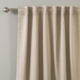 thumbnail image 4 of Quality Home LINENPRINT Roomdarkening 2 Panel Curtain Set 96" Length, 4 of 4