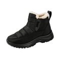 thumbnail image 3 of Willtoo Women's fashionable short boots - thick-soled round-toe snow boots - with artificial plush lining and PU sole - suitable for daily wear and outdoor use, 3 of 5